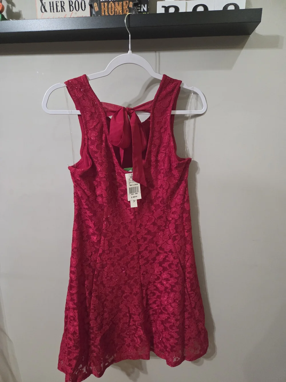 Speechless Girls Red Lace A-Line Party Dress